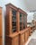 Large English Bookcase in Walnut and Mahogany For Sale - Image 9 of 18