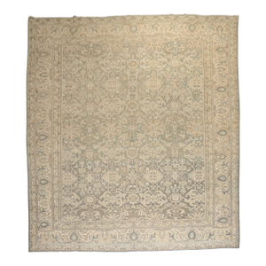 Zabihi Collection Green Brown Room Size Persian Malayer Rug