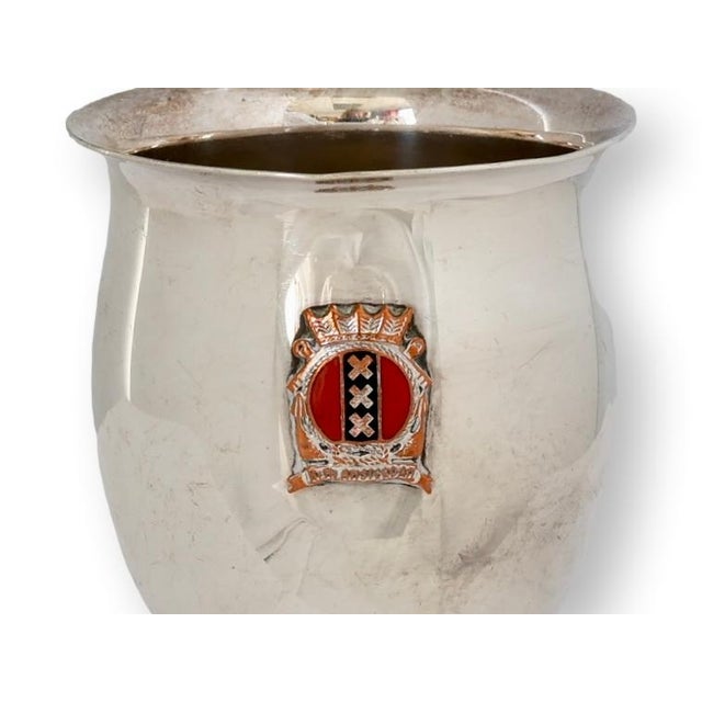English Vintage Amsterdam City Souvenir Beaker, Enamel Crest For Sale - Image 3 of 5
