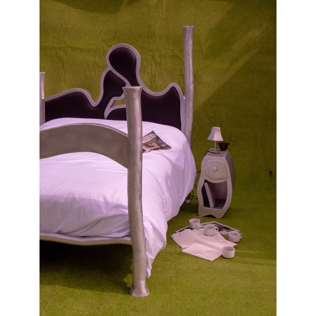 Aluminium Sculptural Bed by Six Dots Design For Sale - Image 4 of 9