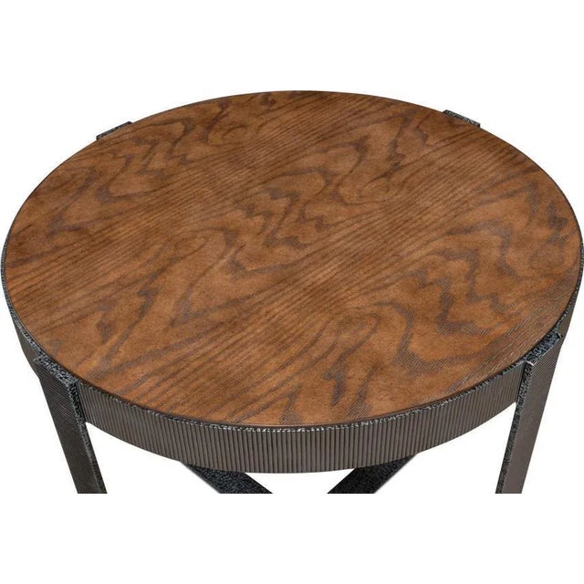 Overall measurements (inches) 28H x 30W x 30D. Overall Condition is New. Material(s): Walnut,Walnut,Iron,Iron,White Oak...