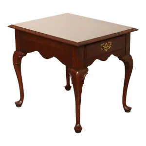 Ethan Allen 'Georgian Court' Queen Anne Style Cherry End Table