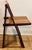 Mid-Century Modern Vintage Wooden Folding Chair in the ‘Style of Aldo Jacober for Alberto Bazzani’ For Sale - Image 3 of 11