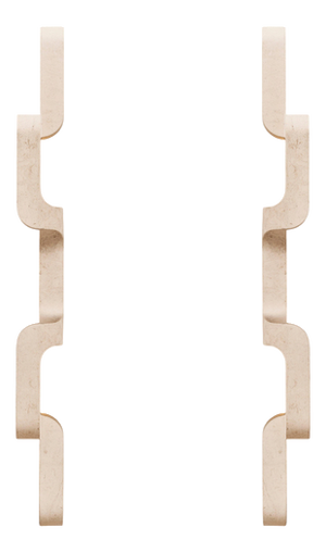Serpentine Sconces in Saint Raphael Limestone by Farrah Sit, Set of 2