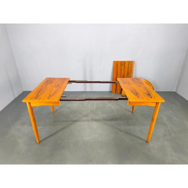 1960s Mid-Century Modern Danish Extendable Dining Table, 1960s For Sale - Image 5 of 18