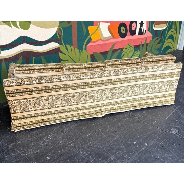 Mid 20th Century Mid Century Broyhill Velvet Sofa For Sale - Image 5 of 15