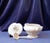 Bordallo Pinheiro 1960s Bordallo Pinheiro White Pear Soup Tureen 3 Piece Set With Ladle and Lid Portugese Majolica For Sale - Image 4 of 16
