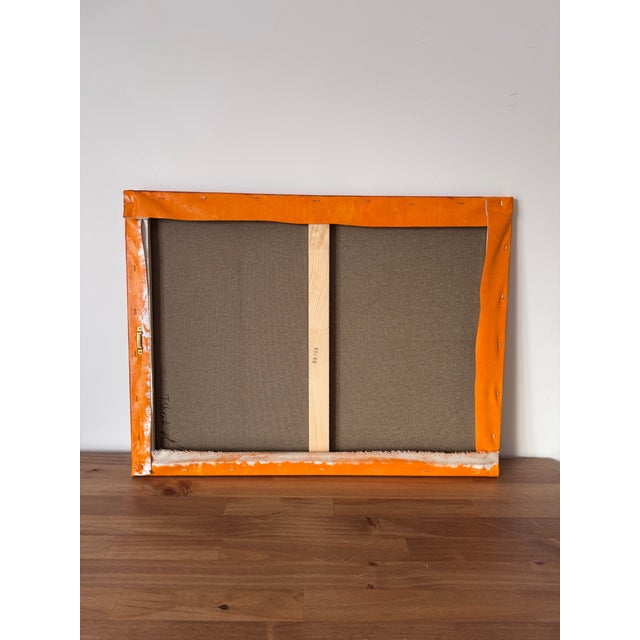 Abstract Red Abstract Oil Painting Terracotta Wall Art, Modern Abstract Canvas, Warm Neutral Home Decor, Contemporary Interior Art For Sale - Image 3 of 6