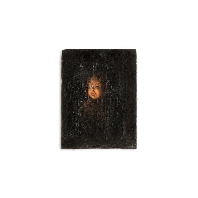 Chiaroscuro Portrait, 19th Century, Oil on Canvas For Sale - Image 6 of 6