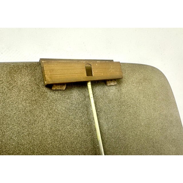 Art Deco German Wall Mirror with Brass Decoration, 1940s For Sale - Image 4 of 8