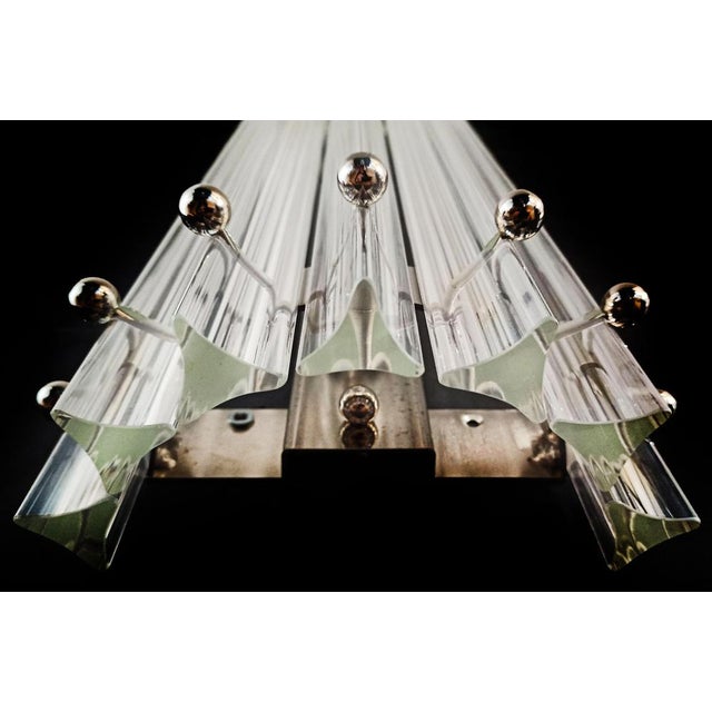 Glass Vintage Murano Wall Sconce Iridescent Triedri Glass, Murano, 1890s, Set of 2 For Sale - Image 7 of 16