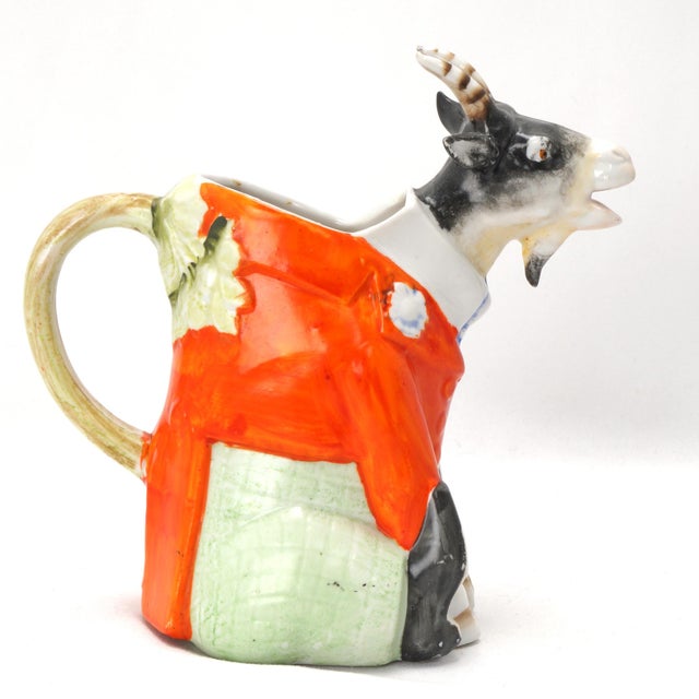 Figurative Schaffer & Vater Seated Billy Goat Creamer Germany 1920s For Sale - Image 3 of 8