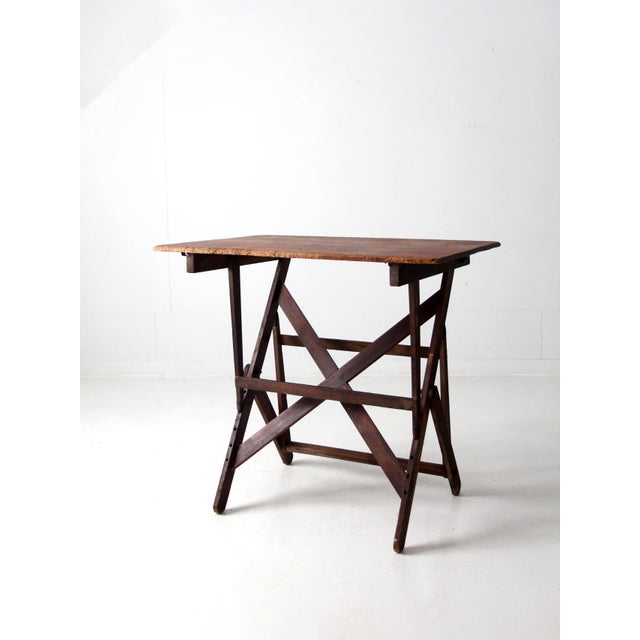 Antique Drafting Table For Sale - Image 10 of 12