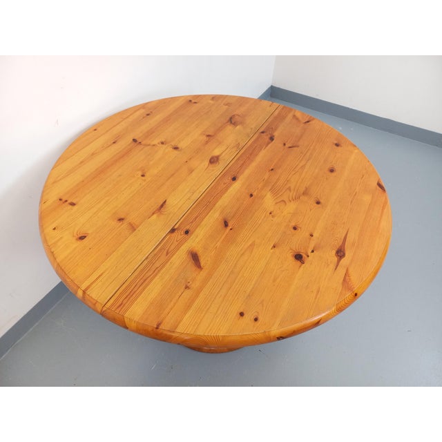 Vintage Scandinavian Round Dining Table in the style of Rainer Daumiller, 1960s For Sale - Image 9 of 18