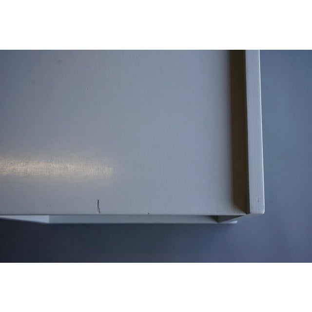 Gray Vintage Plywood Cube Stool, 1960s For Sale - Image 8 of 14