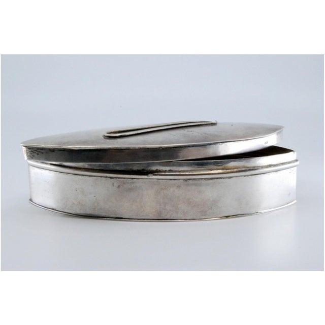 Silver Pin Box with Raised Pin Detail For Sale - Image 9 of 11