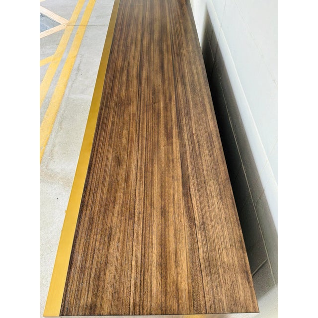 Brown Revelation Modern Block Buster Four Door Cabinet For Sale - Image 8 of 10