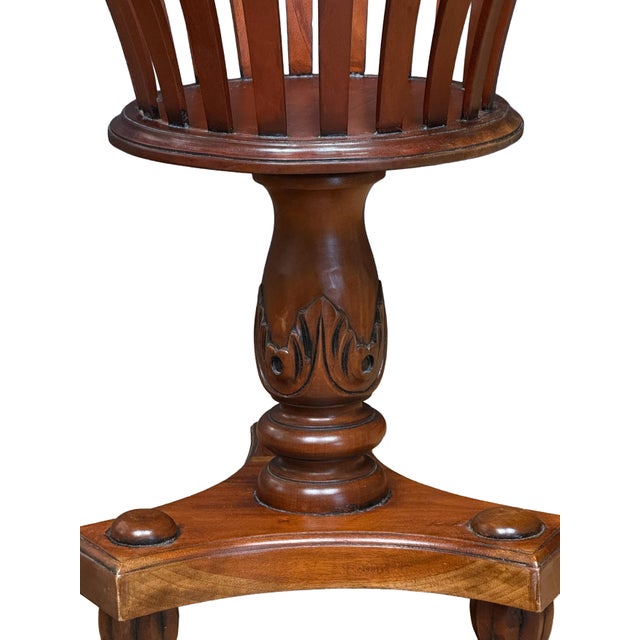 Early 20th Century English Plant Stand or Jardiniere of Mahogany From the Edwardian Era For Sale - Image 5 of 9