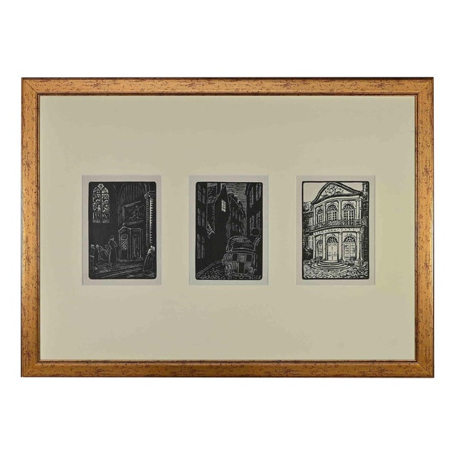 Frans Masereel, Amsterdam, Woodcut Print, 1933 For Sale