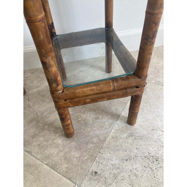 Tortoise Bamboo 19th Century Small Side Table - A Pair For Sale - Image 10 of 13