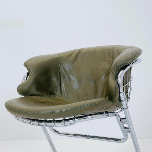 Mid-Century Flynn Armchair by Gastone Rinaldi for Thema, Italy, 1970s For Sale - Image 5 of 11