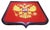 Vintage 20th C Framed Bullion Embroidery Eagle Russian Coat of Arms St Michael For Sale - Image 10 of 13
