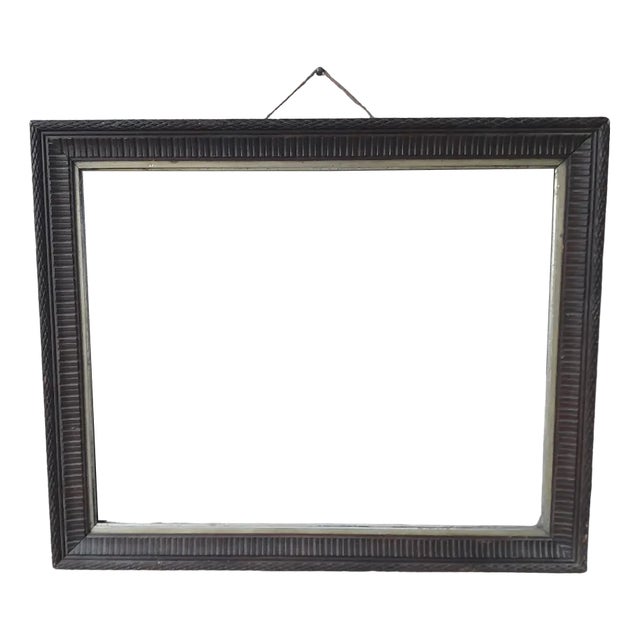 Large Carved Wooden Frame For Sale