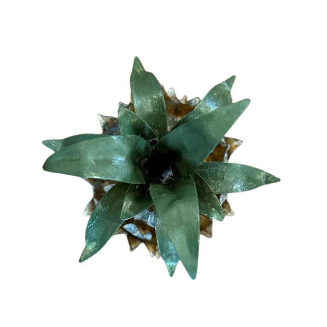 Mid 20th Century Vintage Tole Pineapple Fruit Toleware Figure Object For Sale - Image 5 of 7