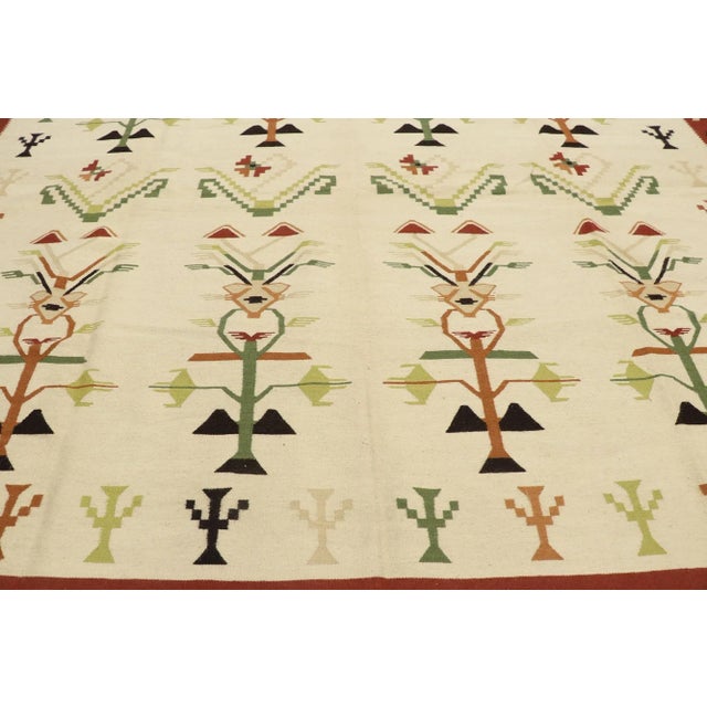 Vintage Romanian Kilim Rug - 08'09 X 12'00 For Sale - Image 4 of 9