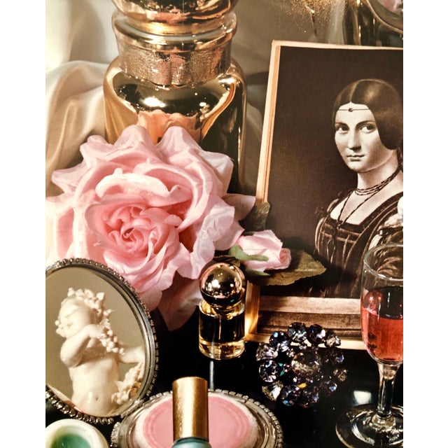 Black Audrey Flack, Pop Art Vintage Photograph Dye Transfer Print "Leonardo's Lady" Audrey Flack, 1983-1984 For Sale - Image 8 of 11