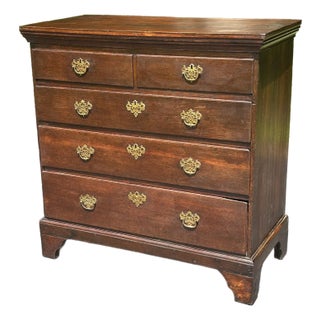18th Century George III Oak Chest of Drawers For Sale