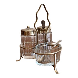 Antique Edwardian Cruet Set, 1900, Set of 6 For Sale