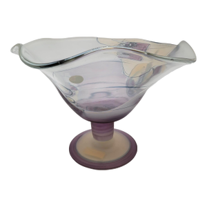 Ioan Nemtoi Romanian Art Glass Compote