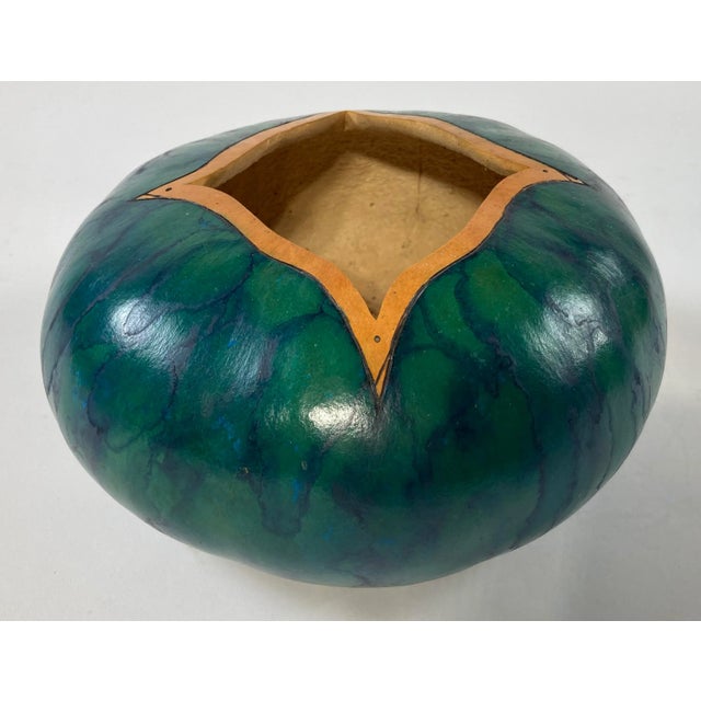 Vintage Hand Painted Gourd For Sale In Kansas City - Image 6 of 9
