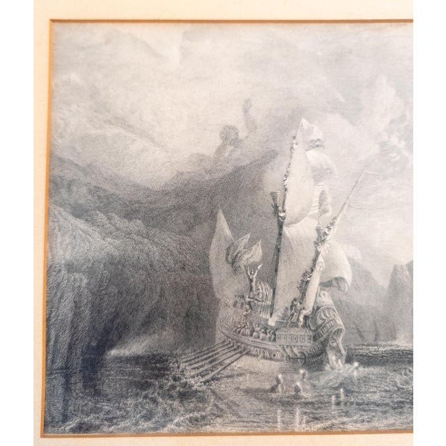 19th Century English Steel Engraving of "Ulysses Deriding Polyphemus" After JMW Turner For Sale - Image 10 of 14