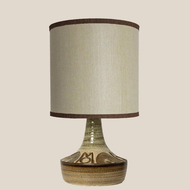 Brutalist Ceramic Table Lamp by Noomi Backhausen for Soholm, Denmark, 1960s For Sale - Image 3 of 10