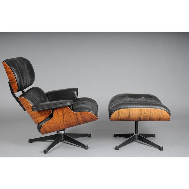 Set of Lounge Chair and Ottoman by Charles Eames for Herman Miller, 1960s For Sale - Image 6 of 18