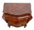 Italian Vintage Petite Venetian Bombe Commode Small Chest of Drawers Burled Walnut For Sale - Image 3 of 11