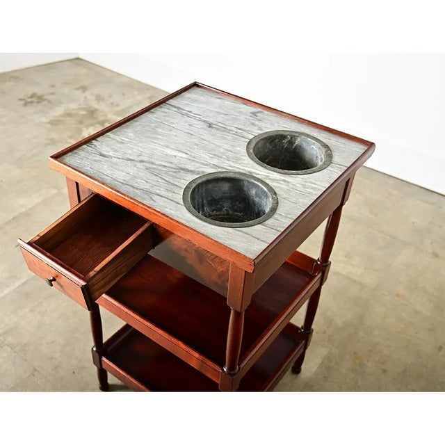 French 19th Century Mahogany Rafraichissoir Dry Bar For Sale - Image 10 of 11