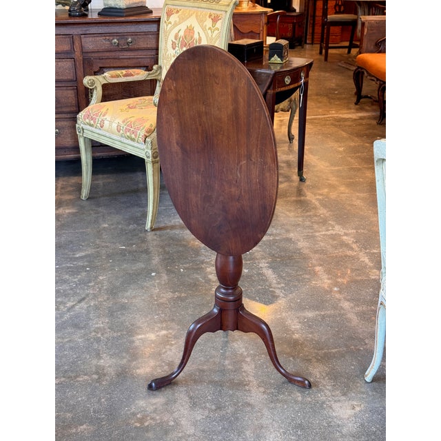 19th Century Oval Tilt-Top Pedestal Table For Sale - Image 12 of 12