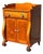 Antique Sheraton Cherry & Bird's Eye Maple Cupboard With Exceptional Glass Knobs For Sale