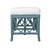 Wood Lillian Bench - Regatta Blue For Sale - Image 7 of 8