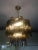 Chandelier Murano Glass Tronchi Like Venini Style in Pink Color Metal frame gold 24 Diameter 50 cm = 19,7” Height 40 cm =...