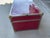 Well loved and traveled red metal steamer trunk straight out of the 70s! Please see photos for condition.