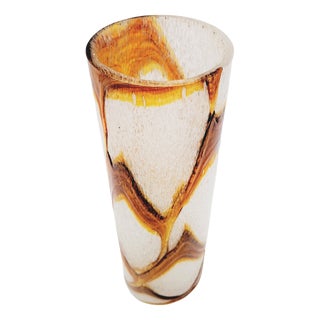 Hand-Blown Foam Glass Vase from Spiegelau, 1960s For Sale