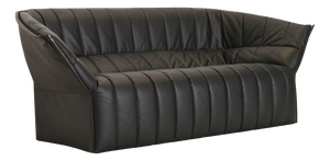 Moel Sofa in Leather by Inga Sempé for Ligne Roset