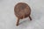 Rustic Oak Tripod Stool with Round Wooden Seat, France, 1920 For Sale - Image 9 of 11