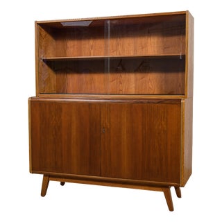 Cabinet with Bookcase by Hubert Nepozitek & Bohumil Landsman for Jitona, 1960s For Sale