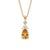 Natural Citrine Teardrop Pendant - Yellow Gemstone Statement Pendant for Her For Sale - Image 4 of 5