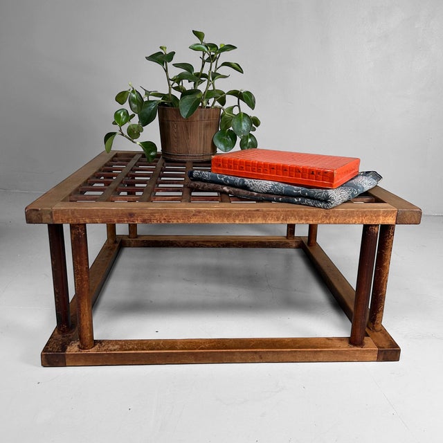 1930s Early Shōwa Traditional Wooden Kotatsu Table, Japan, 1930s For Sale - Image 5 of 15